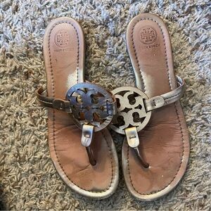 Tory Burch Metallic Sandals size 8